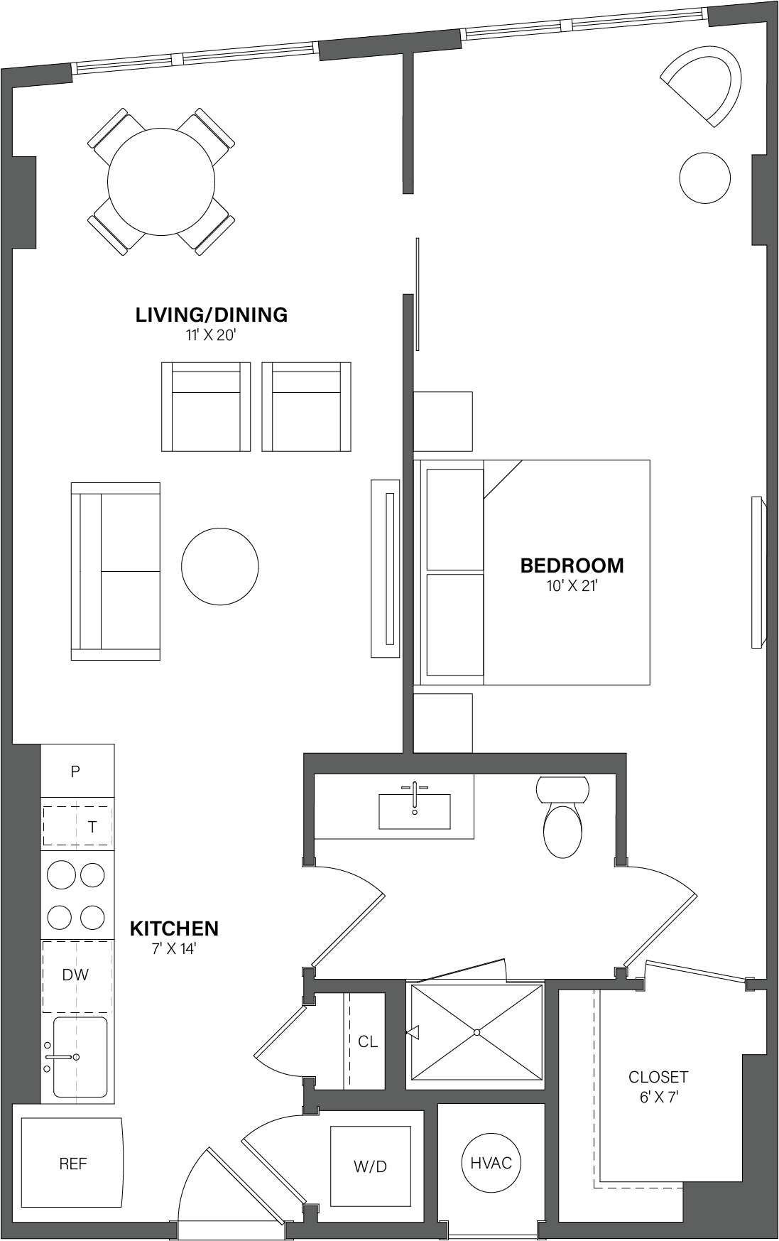 Floorplan image of apartment 0315